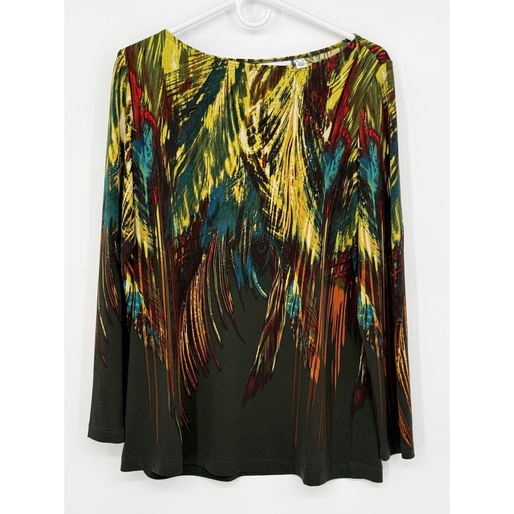 Susan Graver Womens Long Sleeve Liquid Knit Top Small
